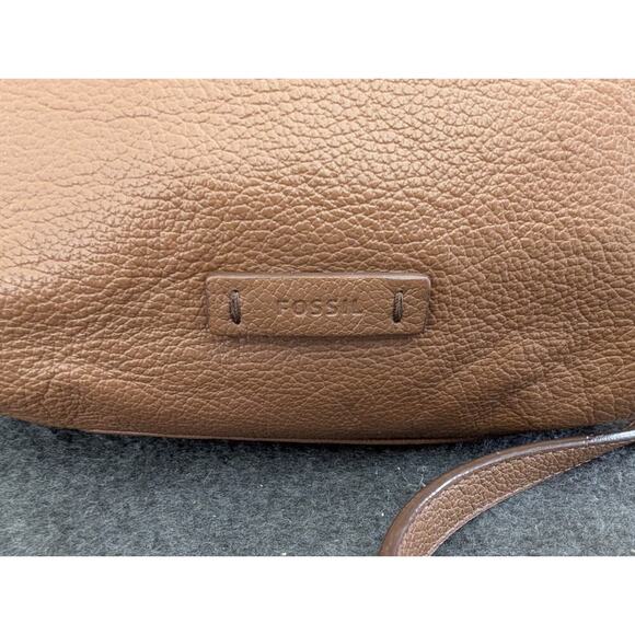 Fossil Keely Womens Handbag Brown Black Glitter Leather Top Handle Crossbody Bag - Picture 2 of 12